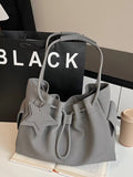 Drawstring Shoulder Bag with Star Charm for Women