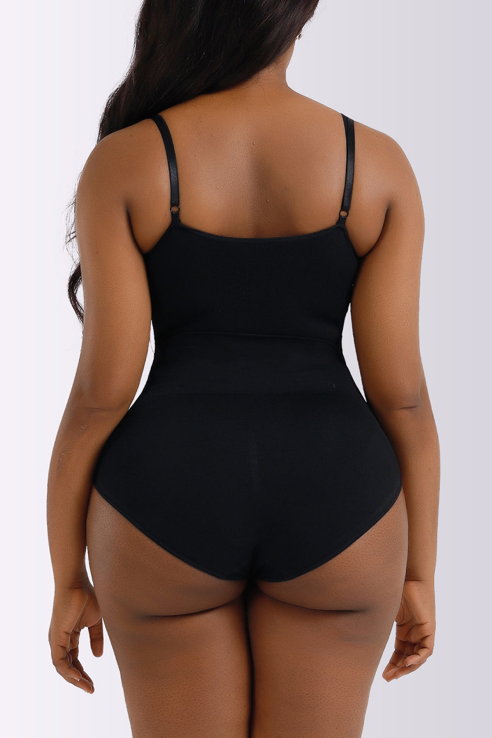 Plus Size Spaghetti Strap Shaping Bodysuit in Mocha for Women