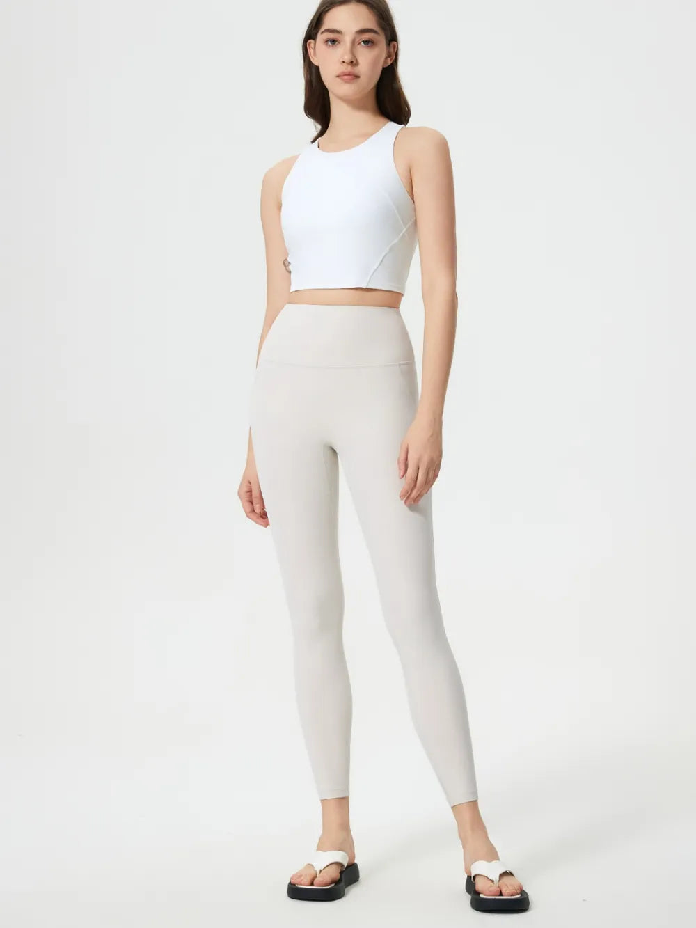 Wide Waistband Active Leggings for Women