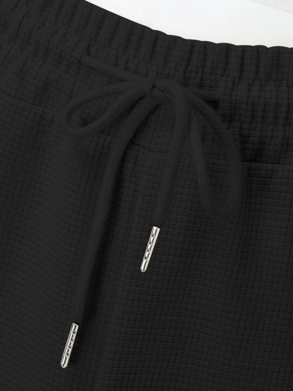 Zip Up Top and Pants Set Plus Size in White for Men