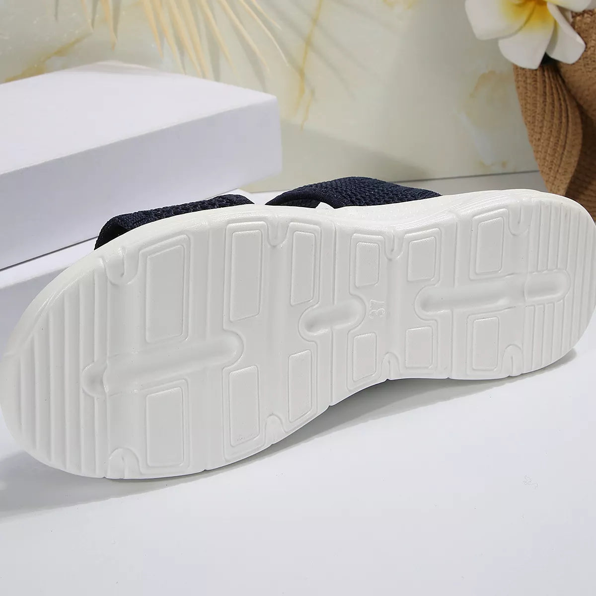 Breathable Mesh Open Toe Sandals in Khaki Color for Women