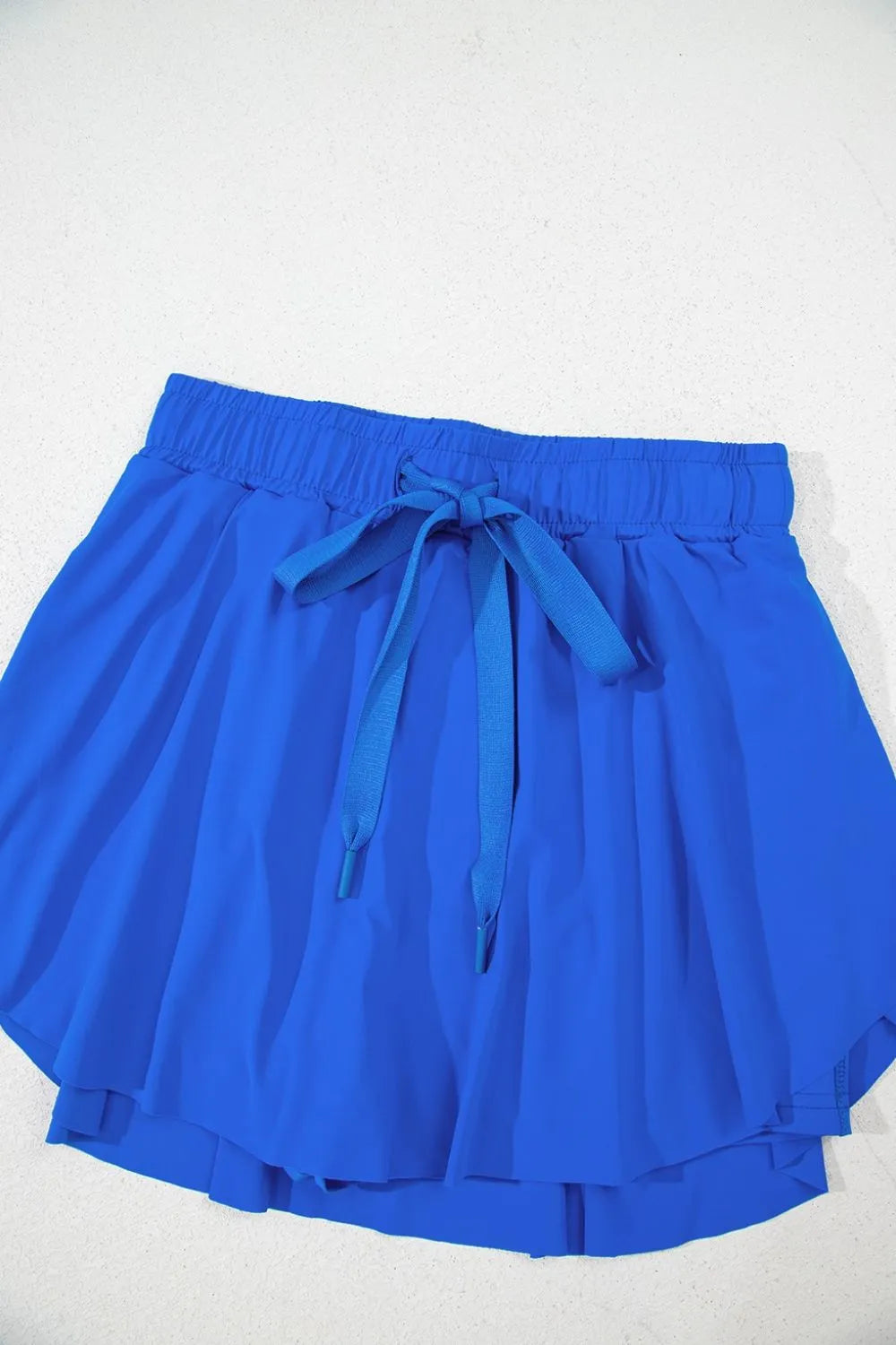 Drawstring Active Skorts in Black for Women