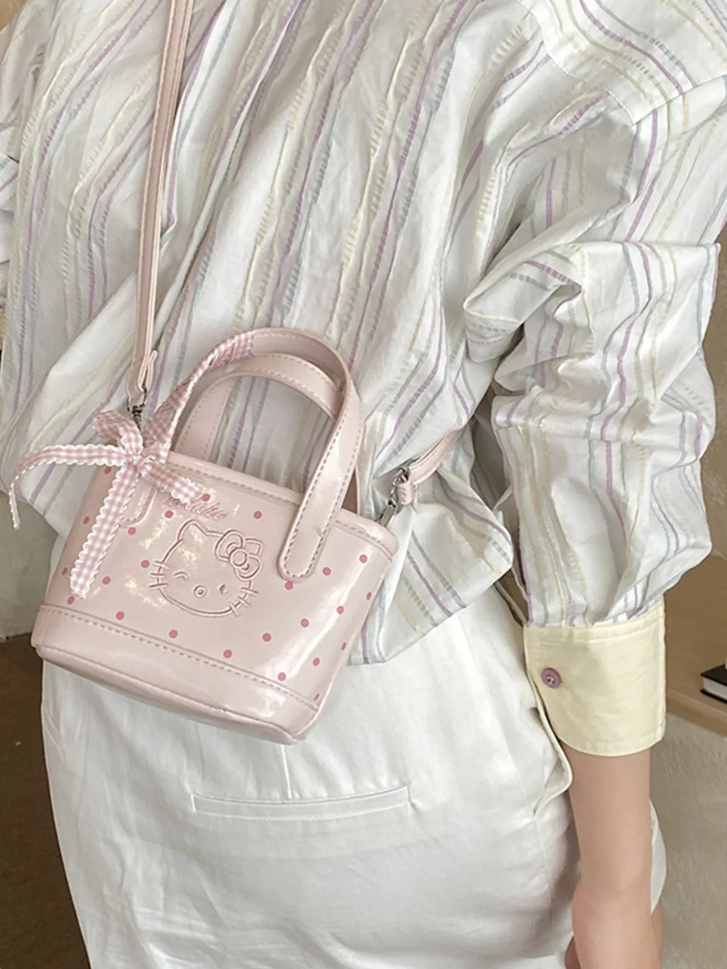 Polka Dot Mini Crossbody Bag for Women