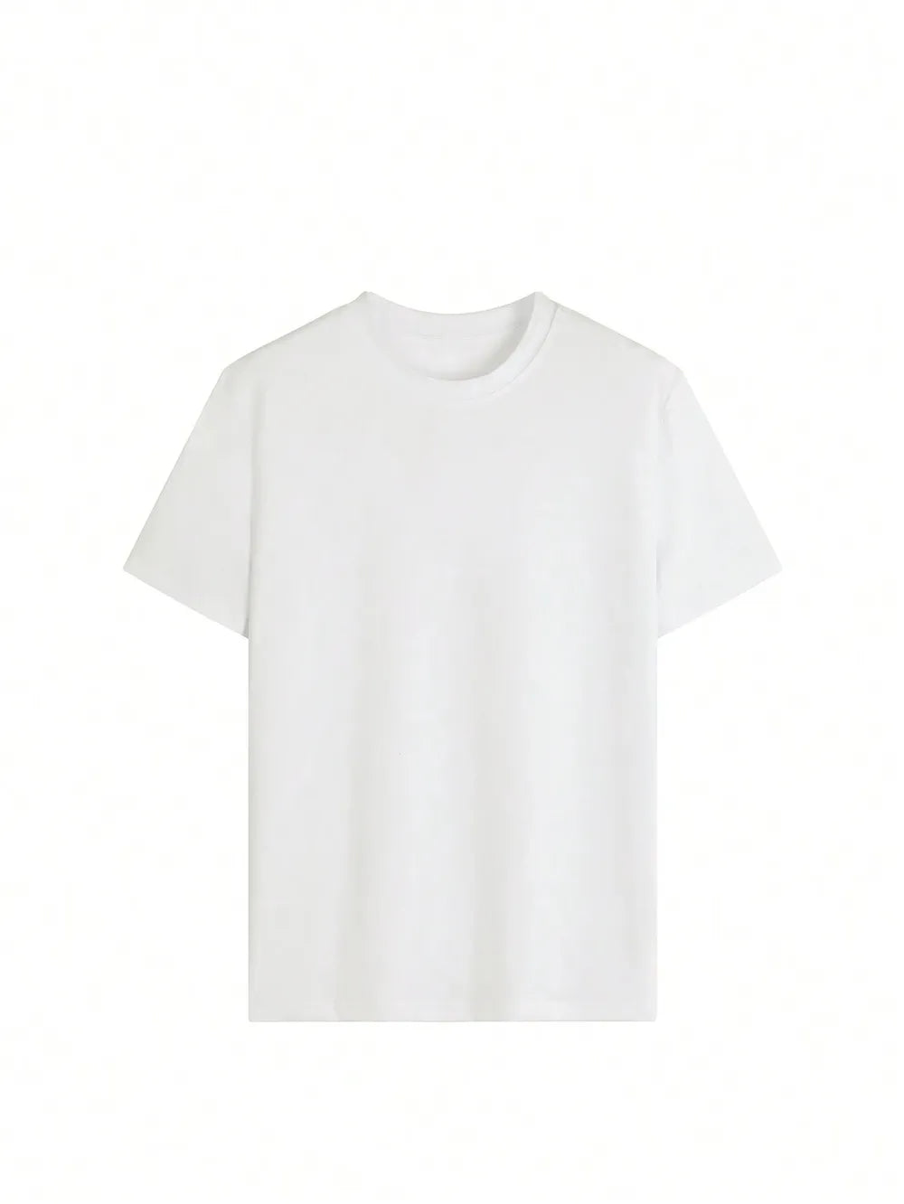 Graphic Round Neck Half Sleeve T-Shirt in White for Women