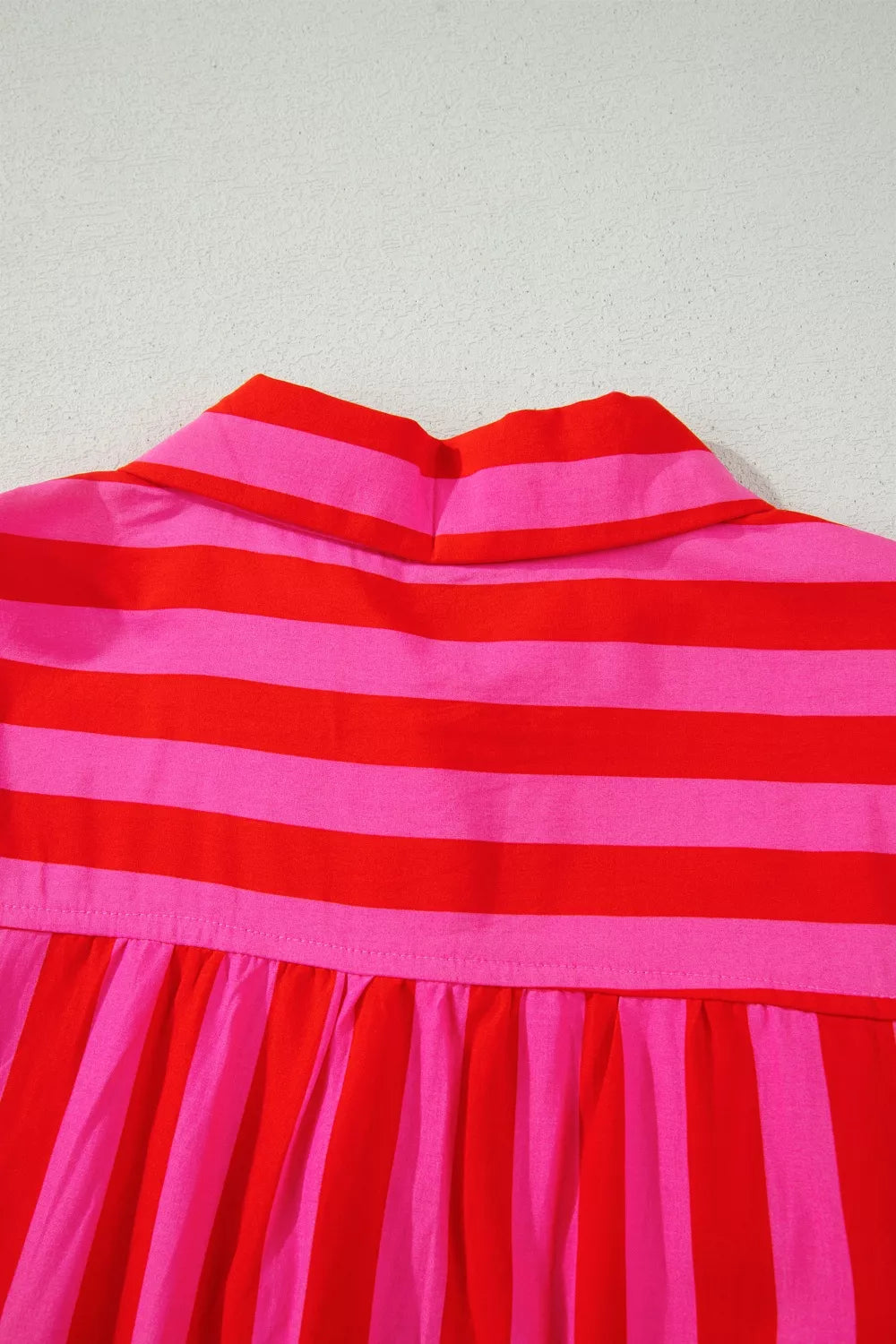 Stripe Puff Sleeve Blouse for Women
