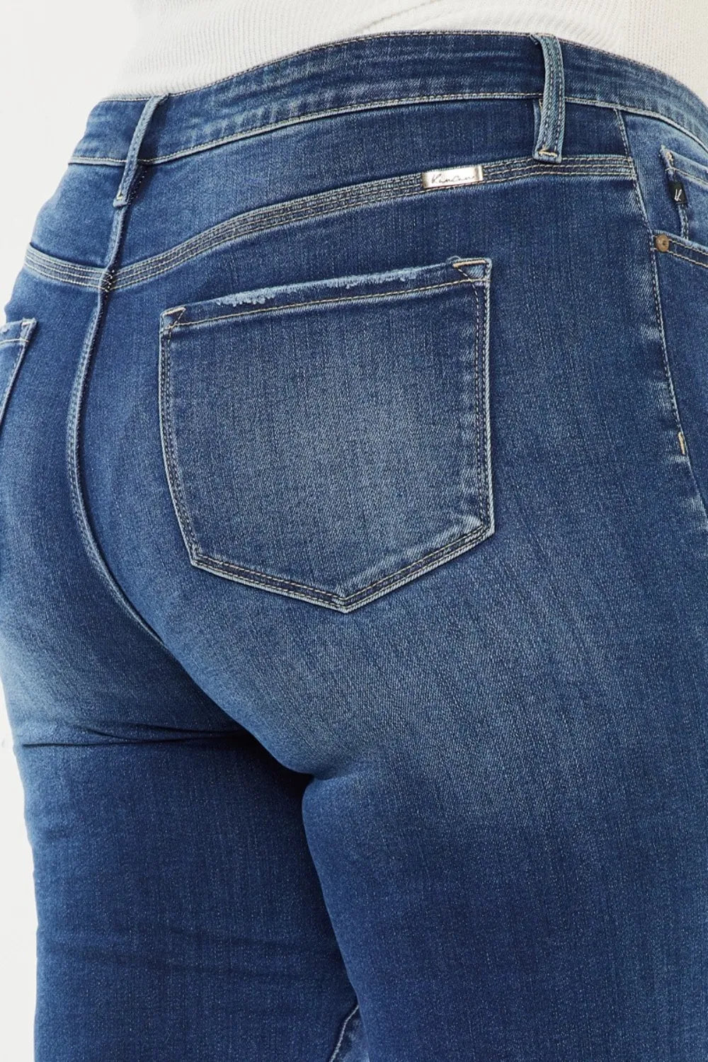 Plus Size Cats Whiskers Button Fly Denim Shorts for Women