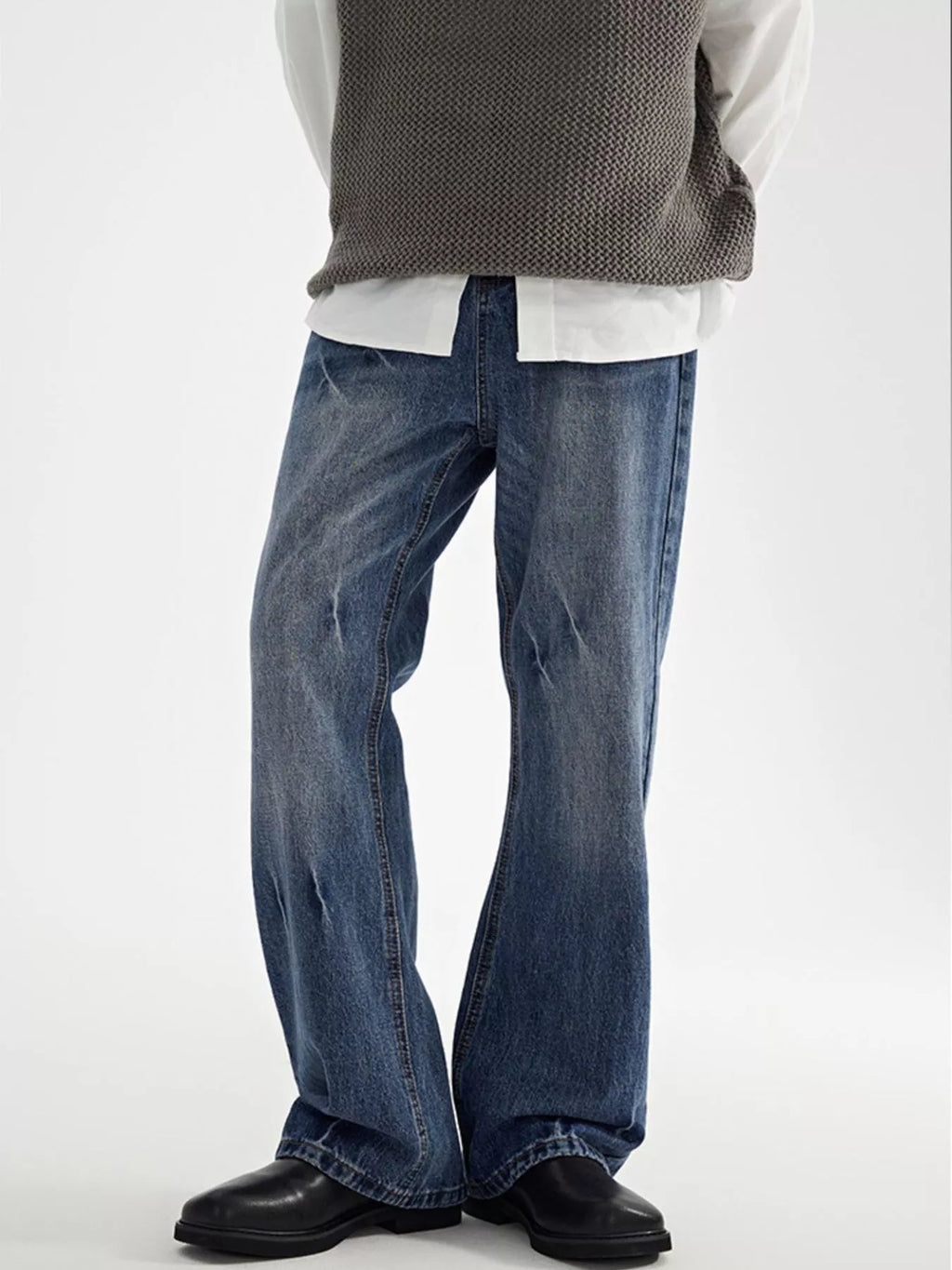 Wide Leg Jeans in Classic in Blue for Men
