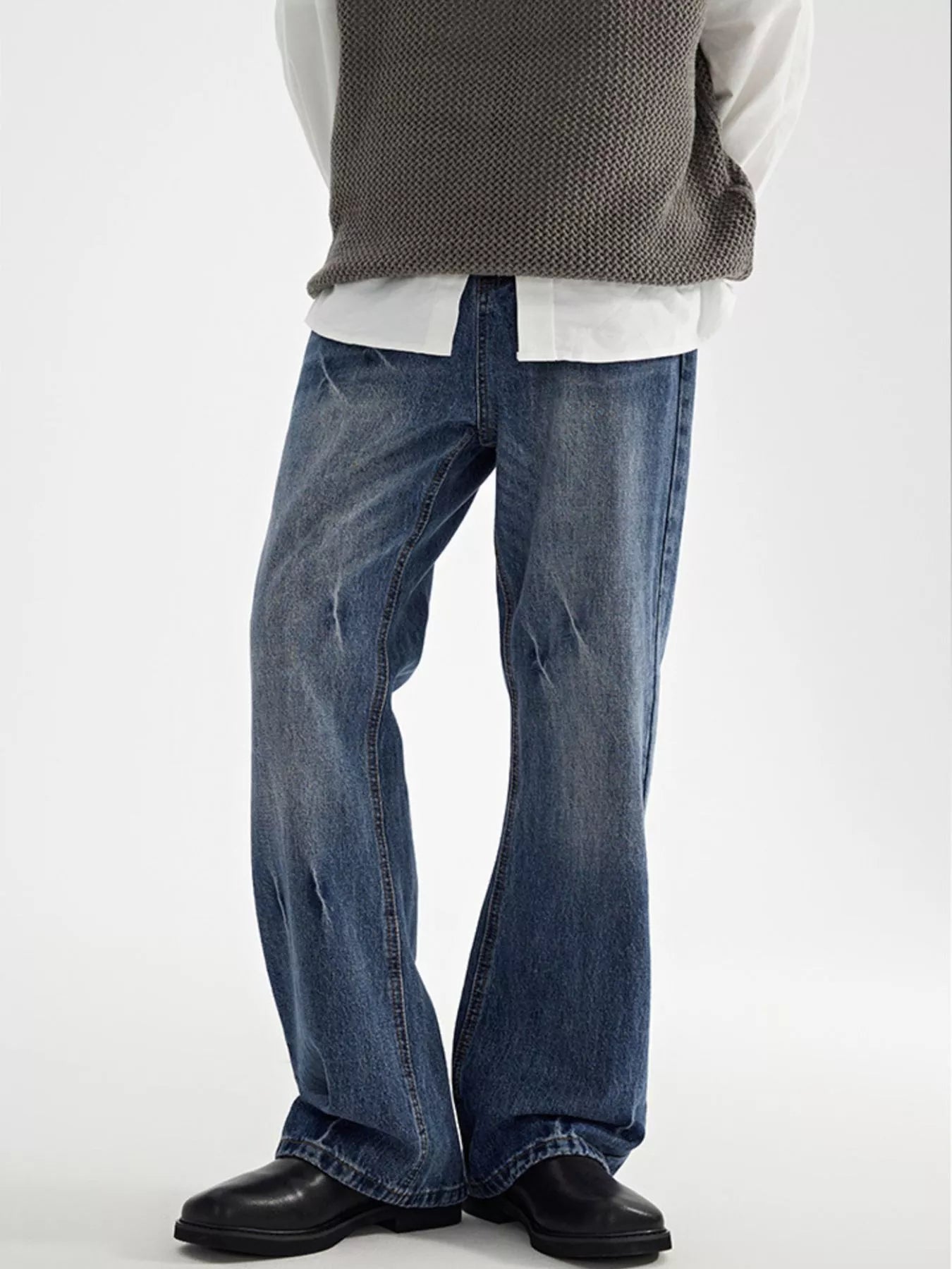 Wide Leg Jeans in Classic in Blue for Men