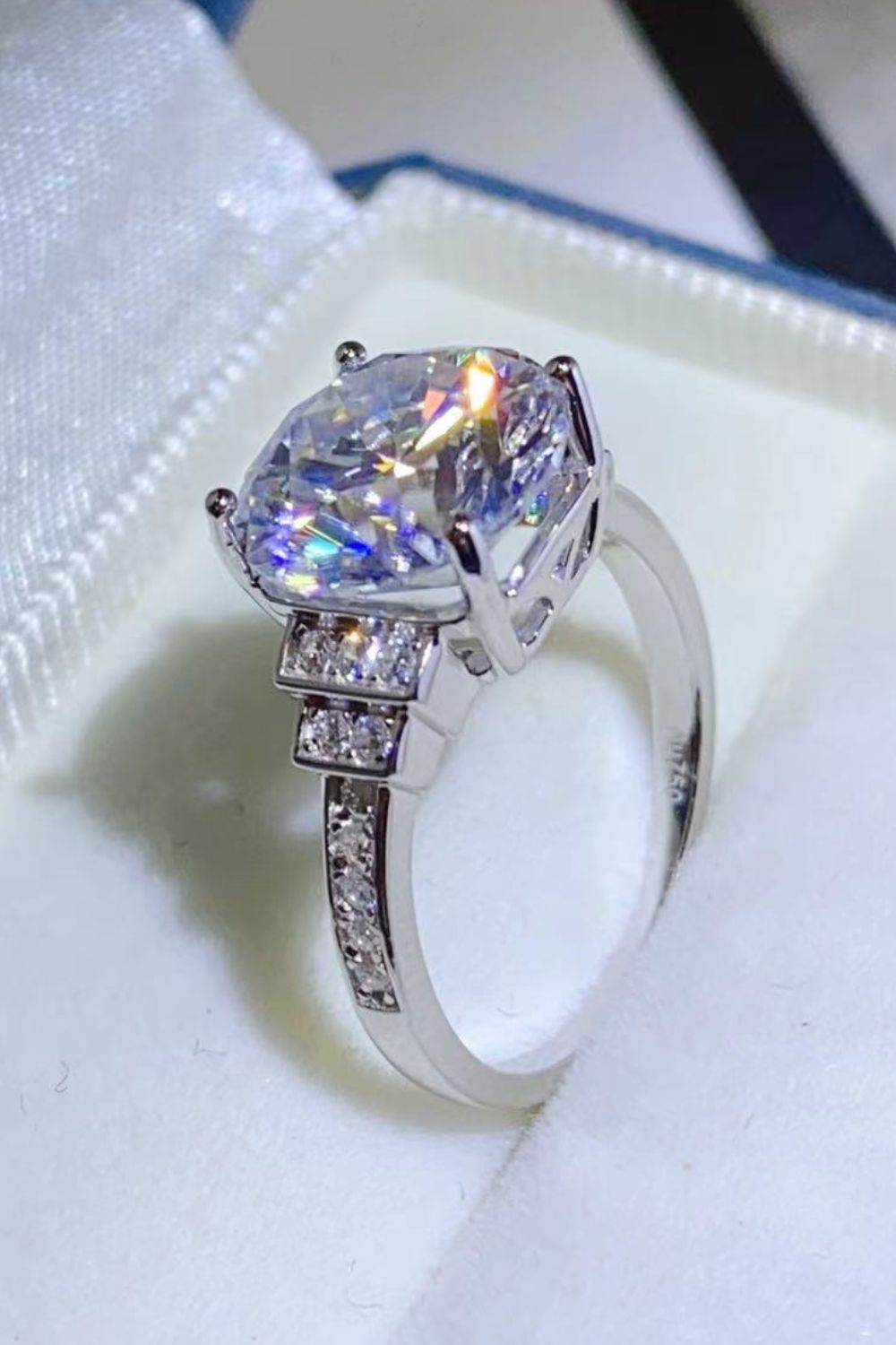 5 Carat Moissanite 925 Sterling Silver Ring in Classic for Women