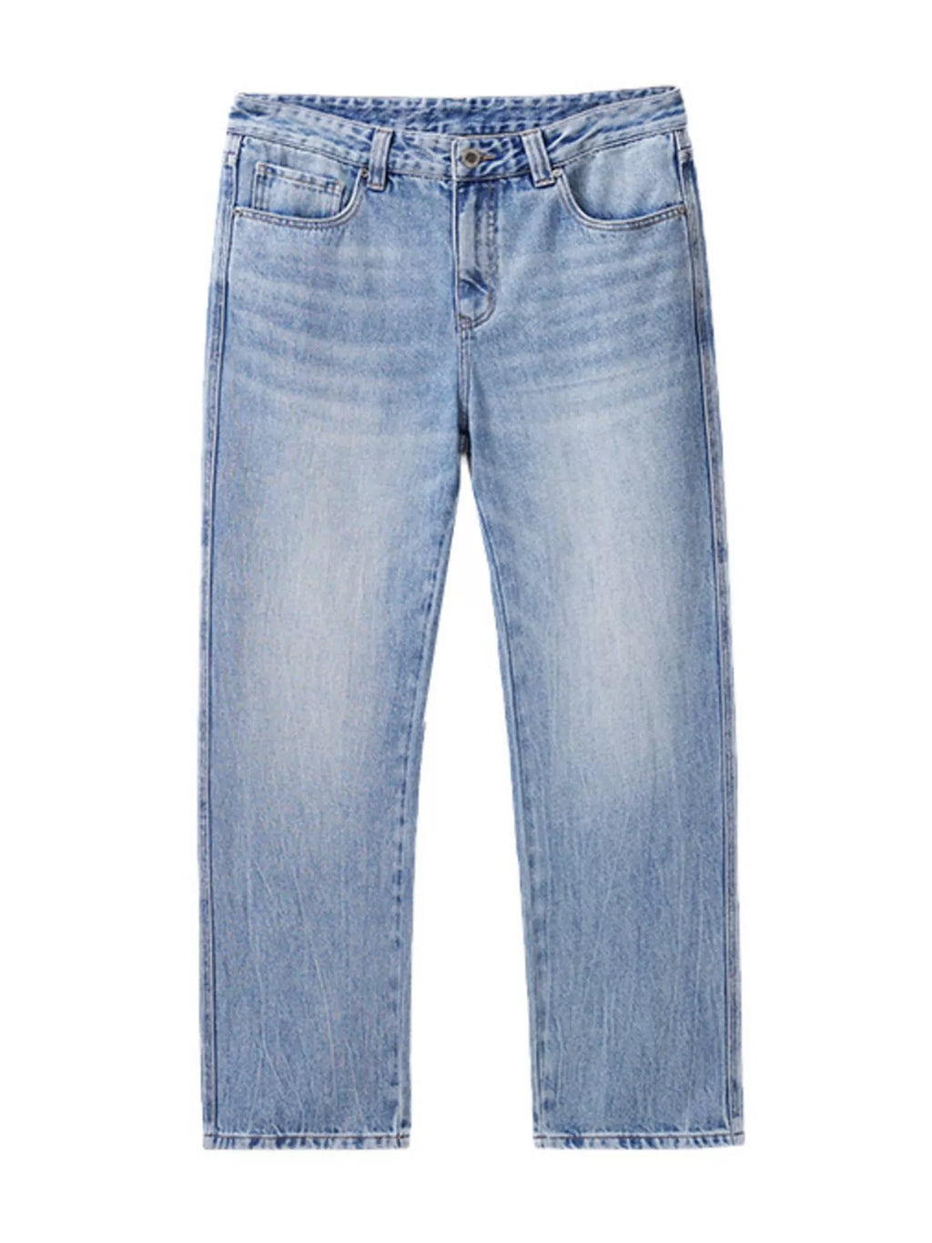 Loose Fit Wash Jeans in Blue for Men