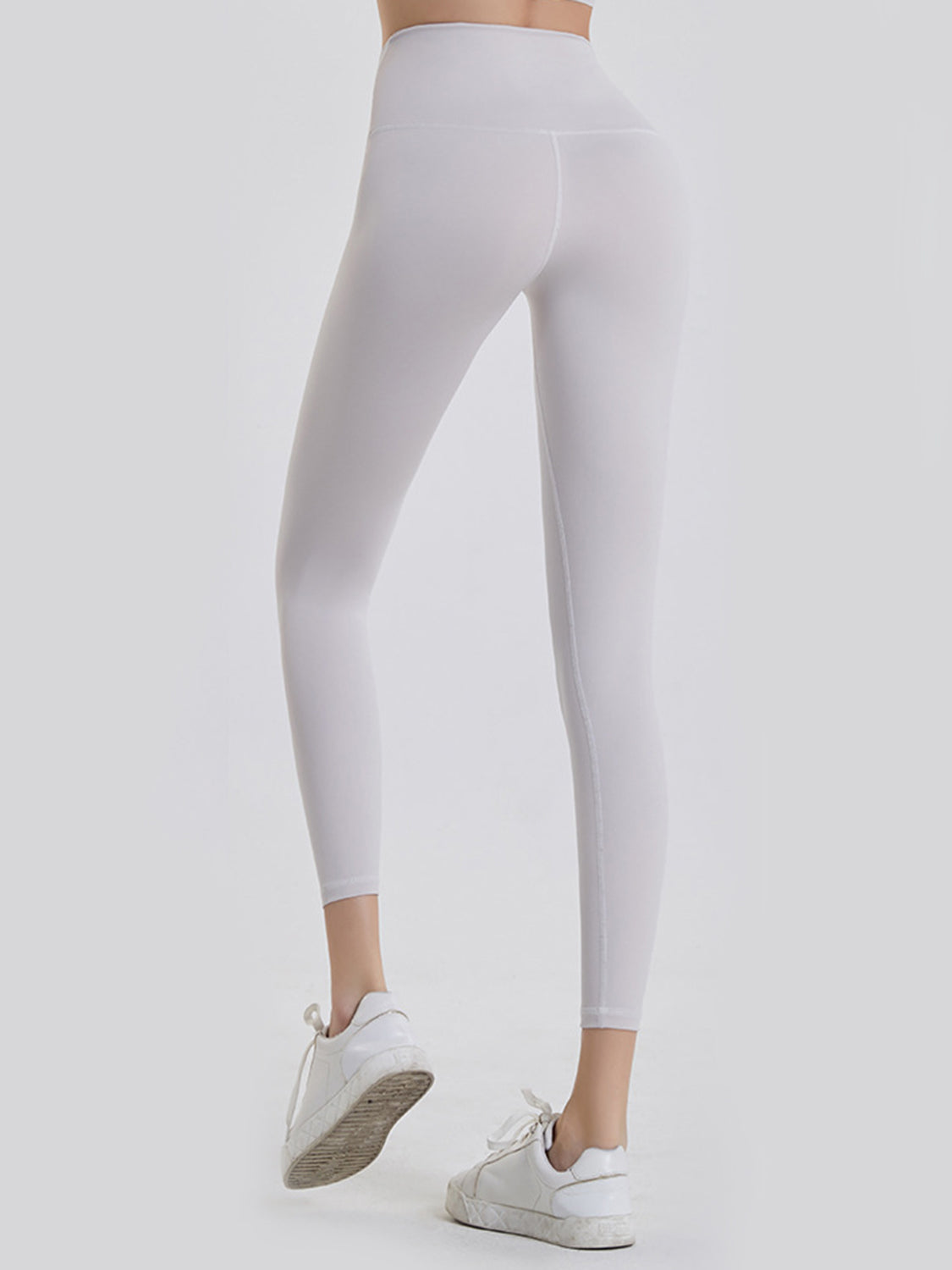 Wide Waistband Sports Leggings in Lilac in Teal for Women