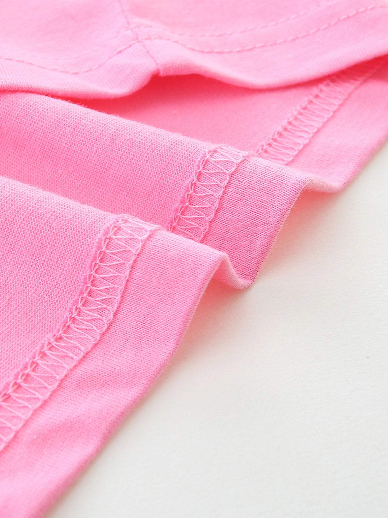 Dinosaur Print Short Sleeve T-Shirt in Pink for Girls