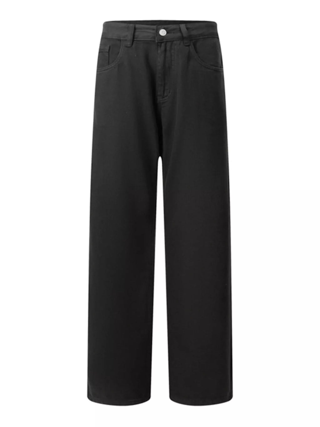 Vintage Wash Wide Leg Jeans in Khaki for Men