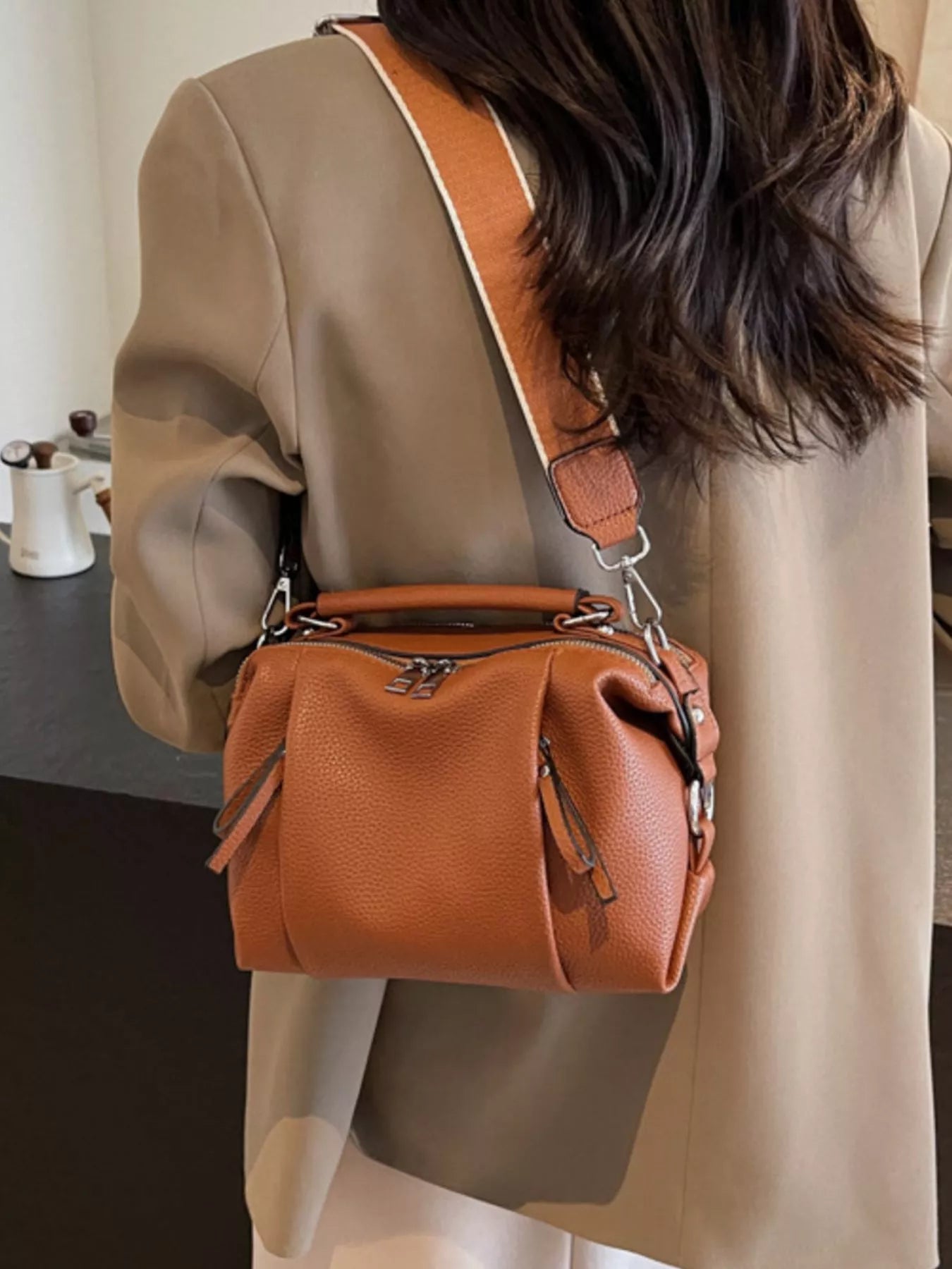 Wide Strap Crossbody Bag for Women