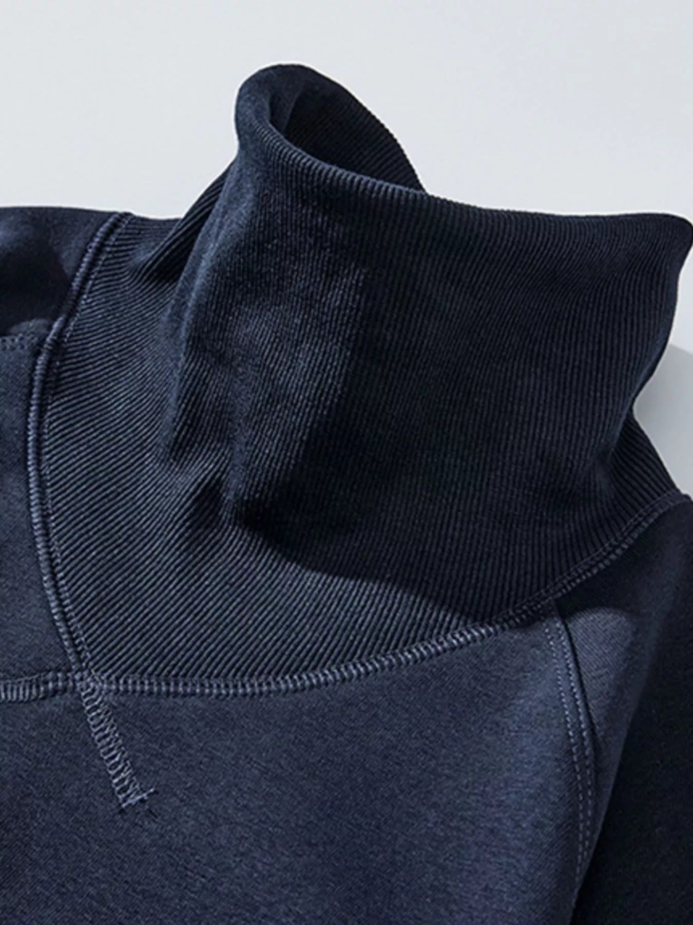 Plus Size Turtleneck Long Sleeve Sweatshirt for Men