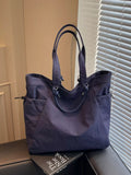 Nylon Lightweight Large Capacity Shoulder Bag in Blue for Women