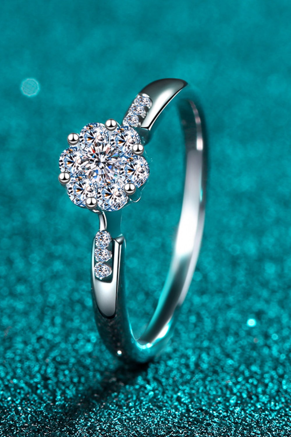 Create Your Dream Life Moissanite Ring in Silver for Women