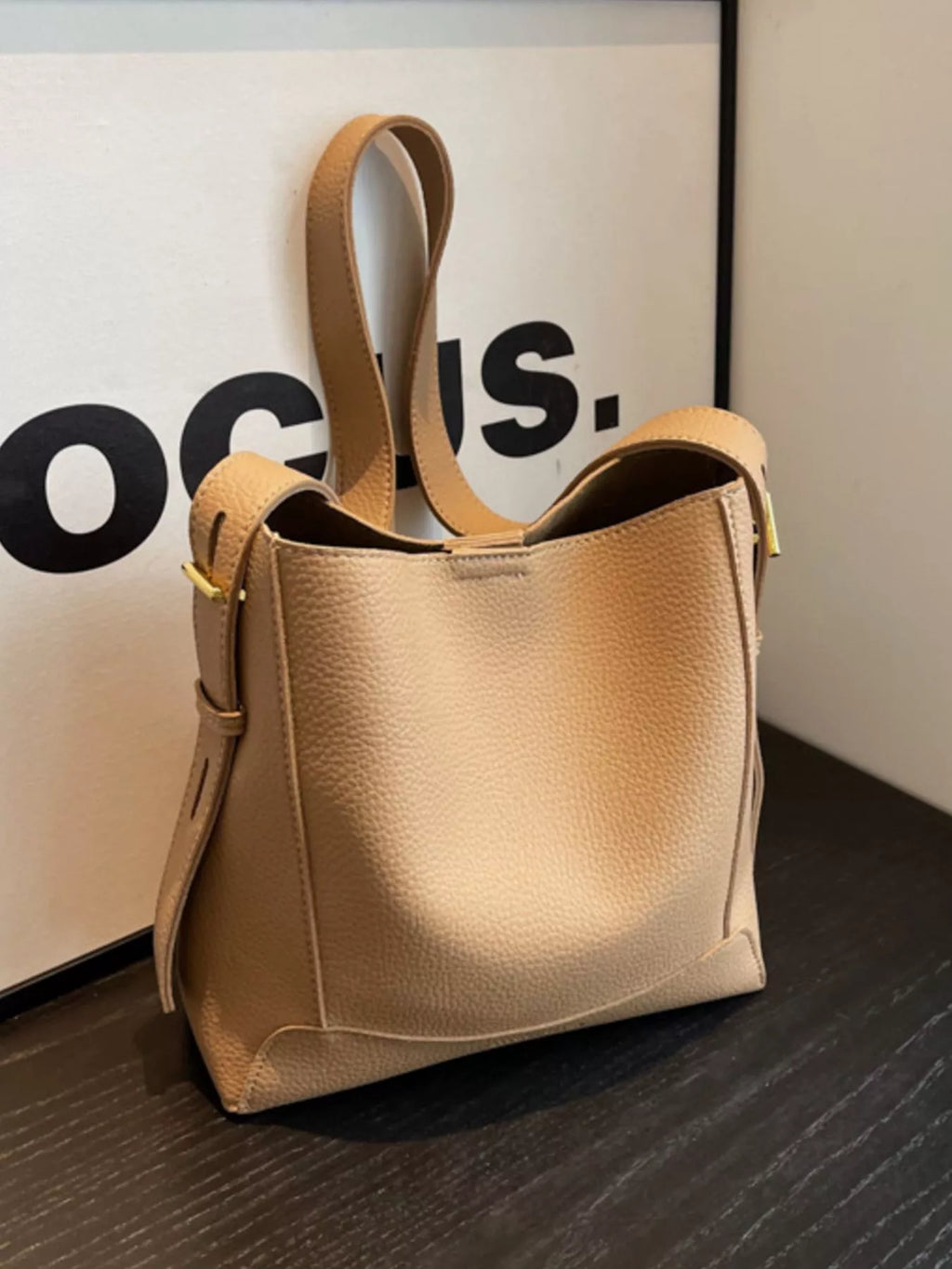 Leather Adjustable Strap Crossbody Bag for Women