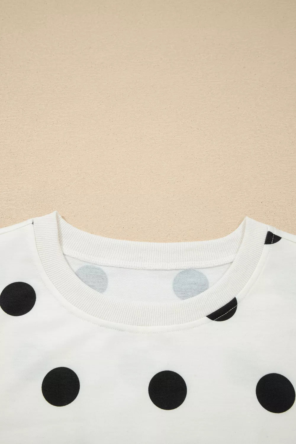 Ribbed Trim Polka Dot Print Tank Split Mini Skort Two-Piece Set for Women