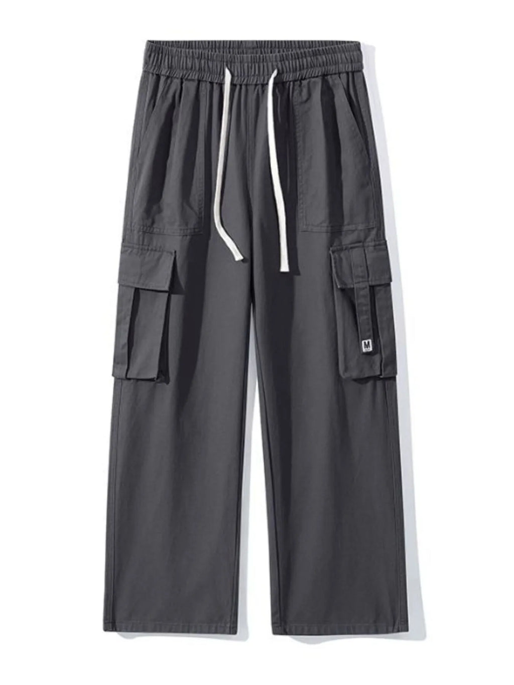 Cargo Wide Leg Pants Plus Size in Khaki for Men