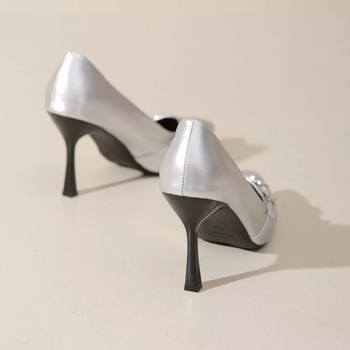 Point Toe High Heels Pumps in Black for Women