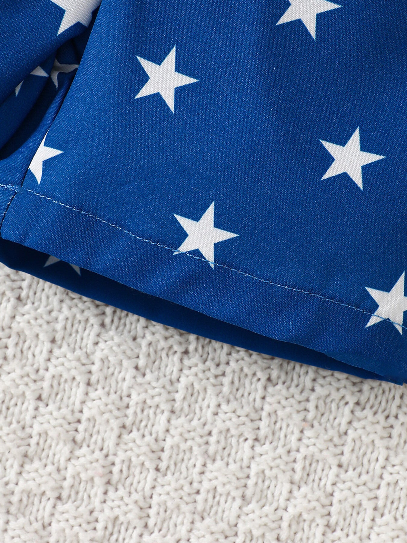 Patriotic USA Tee & Star Print Shorts Set for Boys