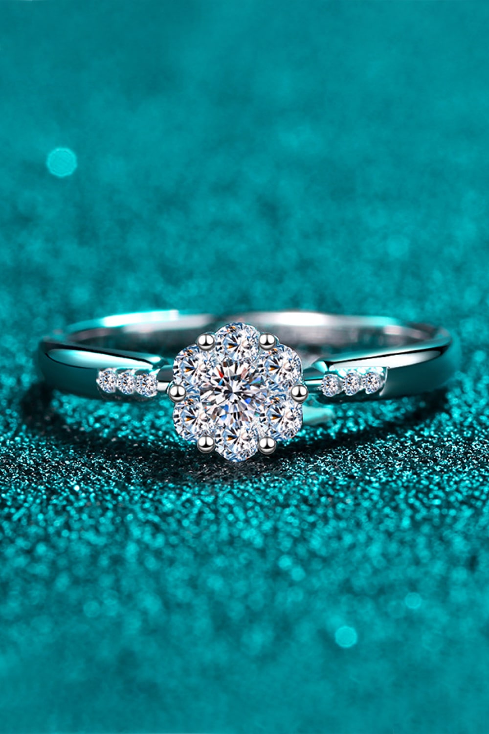 Create Your Dream Life Moissanite Ring in Silver for Women