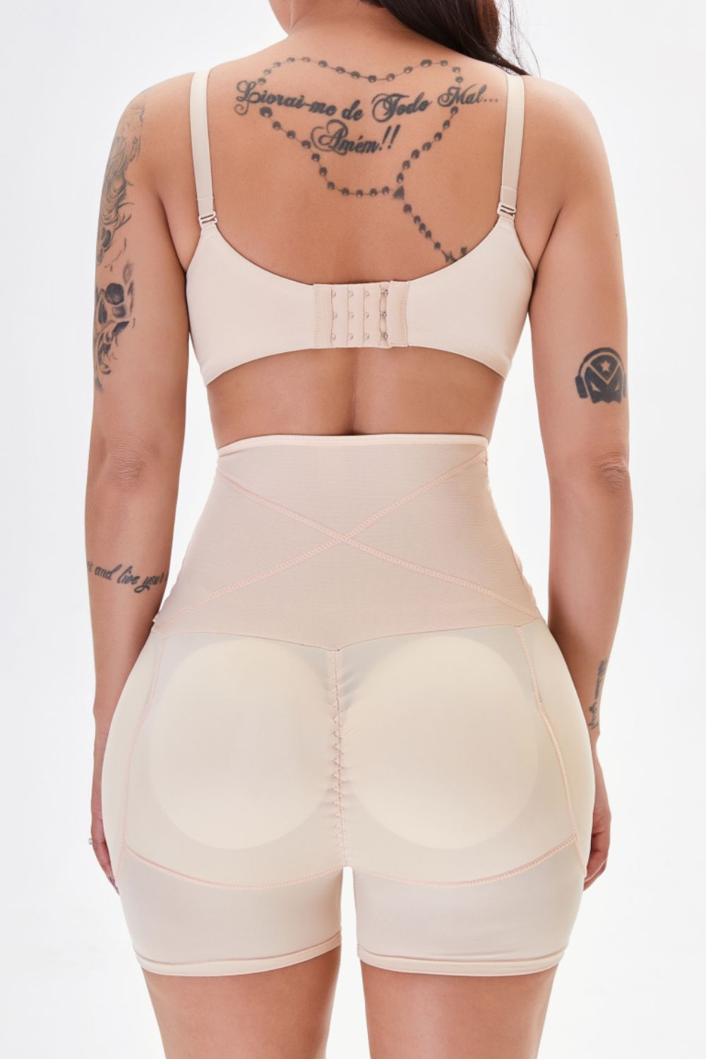 Plus Size Hip Lifting Shaping Shorts in Black for Women