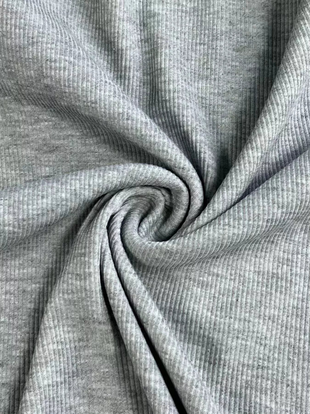 Ruffled Sleeve Ribbed Knit T-Shirt Plus Size in Dark Green for Women