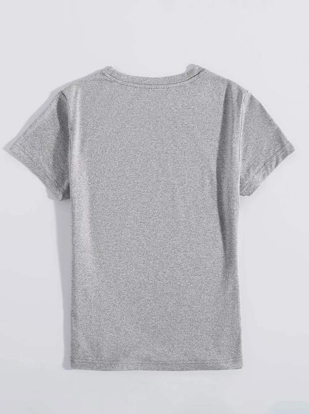 Lucky Clover Round Neck Short Sleeve T-Shirt in White for Women