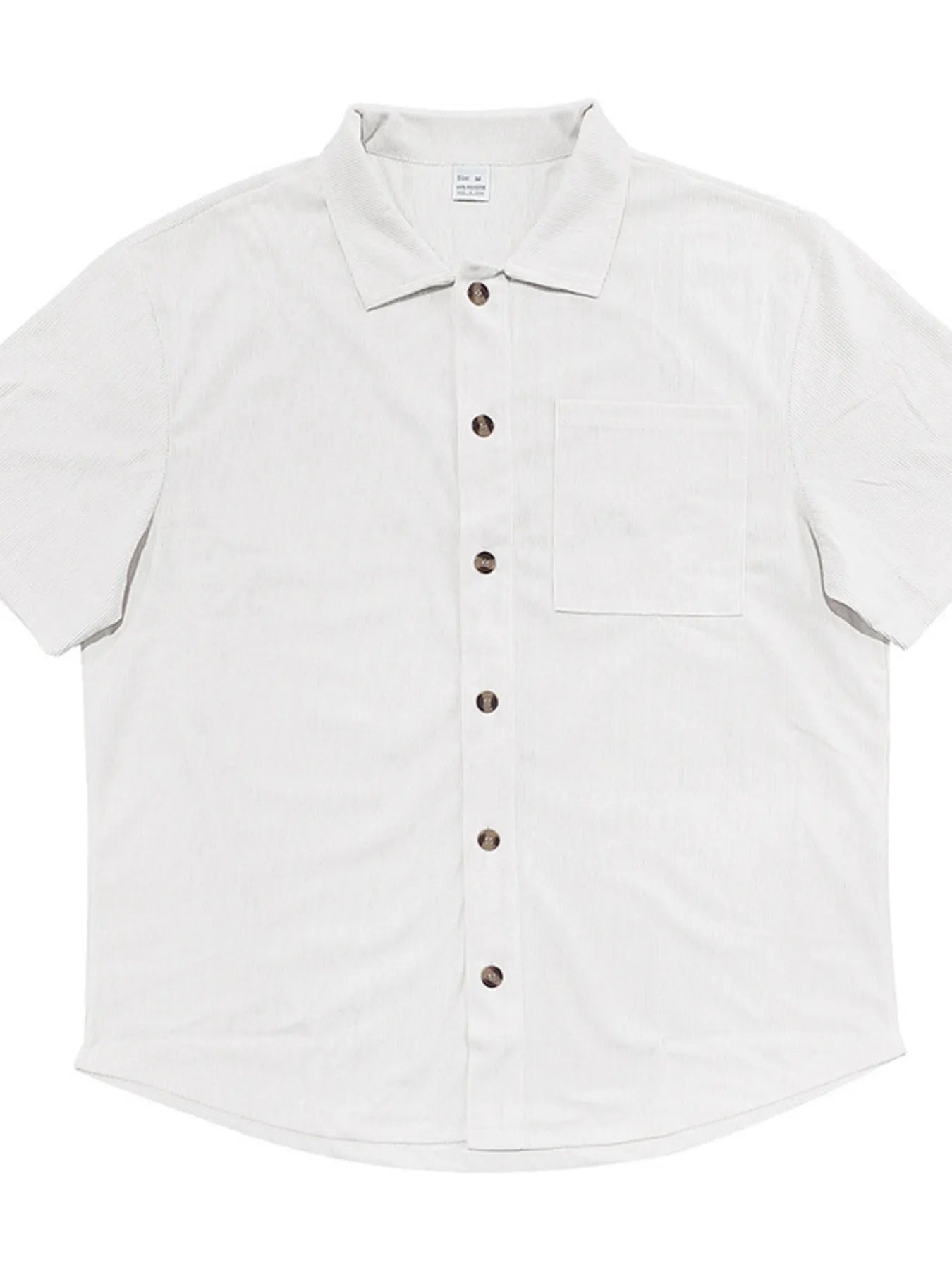 Button Up Top and Shorts Set Plus Size in Green for Men