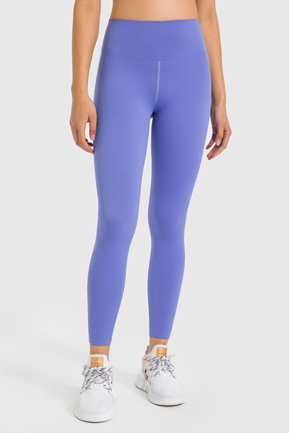 High Waist Ankle-Length Yoga Leggings in Dark Gray for Women