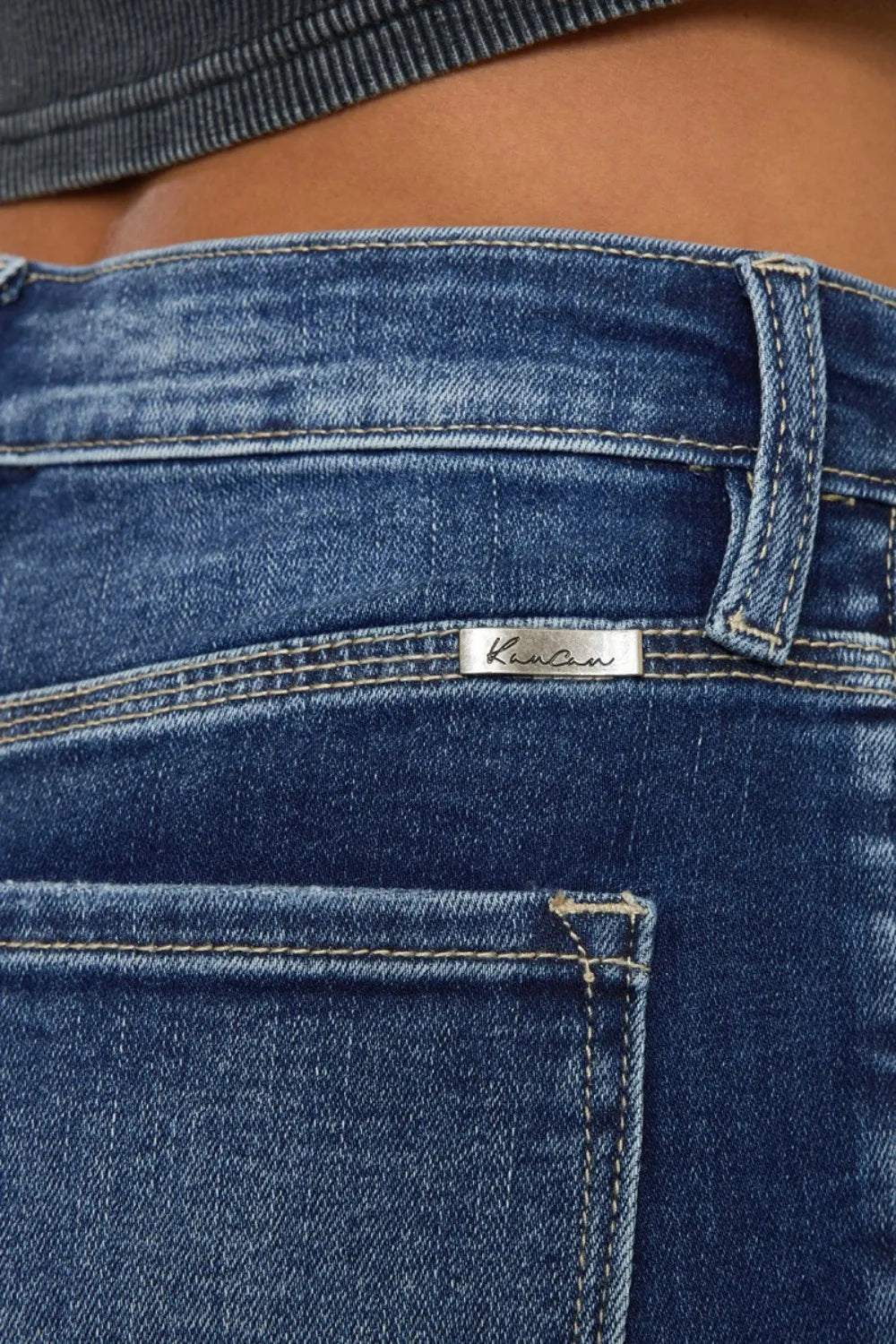Plus Size Cats Whiskers Button Fly Denim Shorts in Medium for Women
