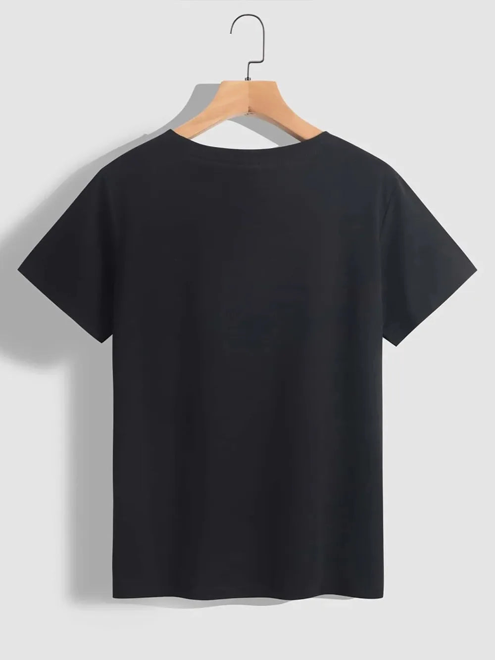 Lets Get Shamrocked Round Neck T-Shirt in Black for Women