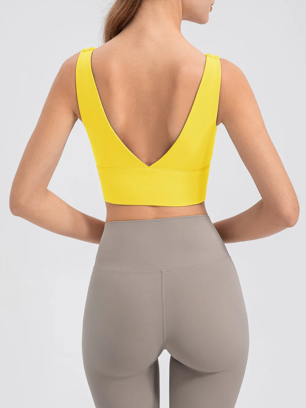 Scoop Neck Wide Strap Active Tank in Caramel for Women