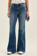 Mid Rise Jaqueline Flare with Triple Needle Back Pkts and Bandana Loop in Md for Women
