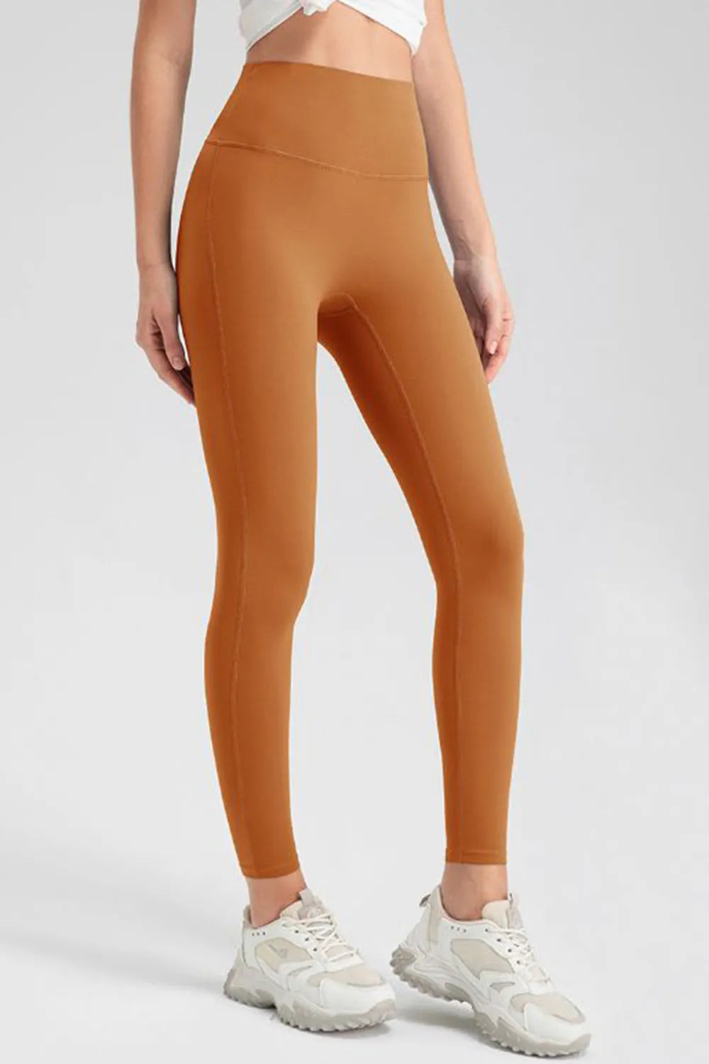 High Waist Skinny Active Pants in Neon Green for Women