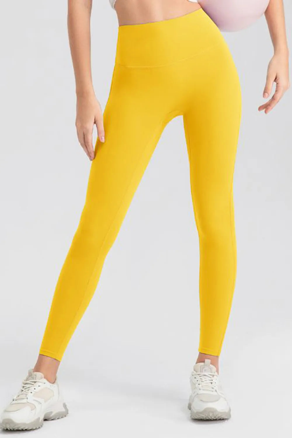 High Waist Skinny Active Pants in Pink for Women