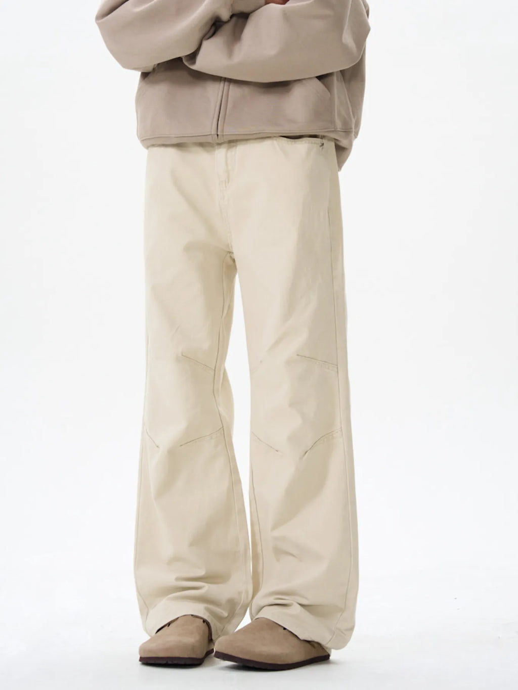 Wide Leg Pants in Brown for Men