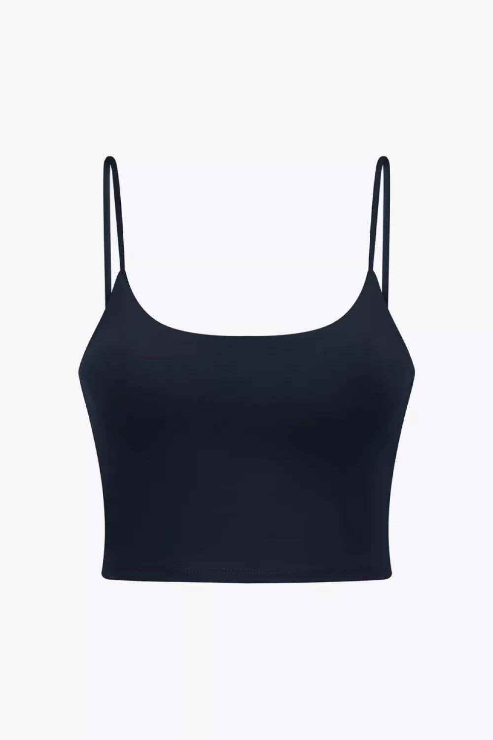 Feel Like Skin Scoop Neck Sports Cami in Black for Women