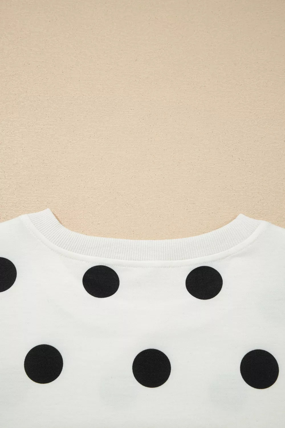 Ribbed Trim Polka Dot Print Tank Split Mini Skort Two-Piece Set for Women
