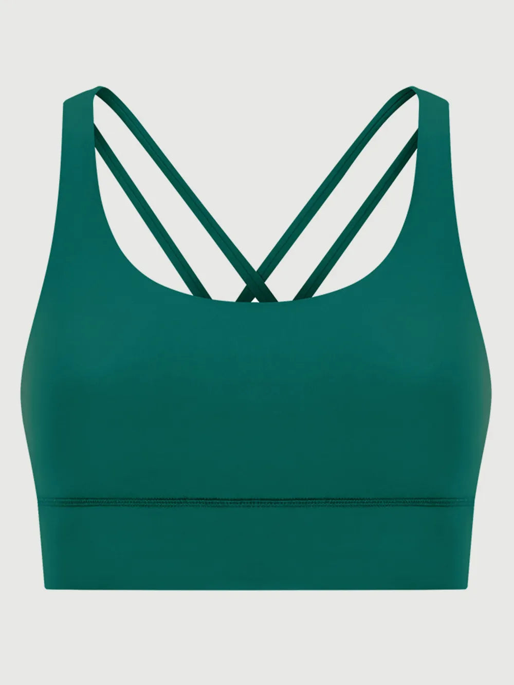 Crisscross Scoop Neck Active Tank in Brown for Women