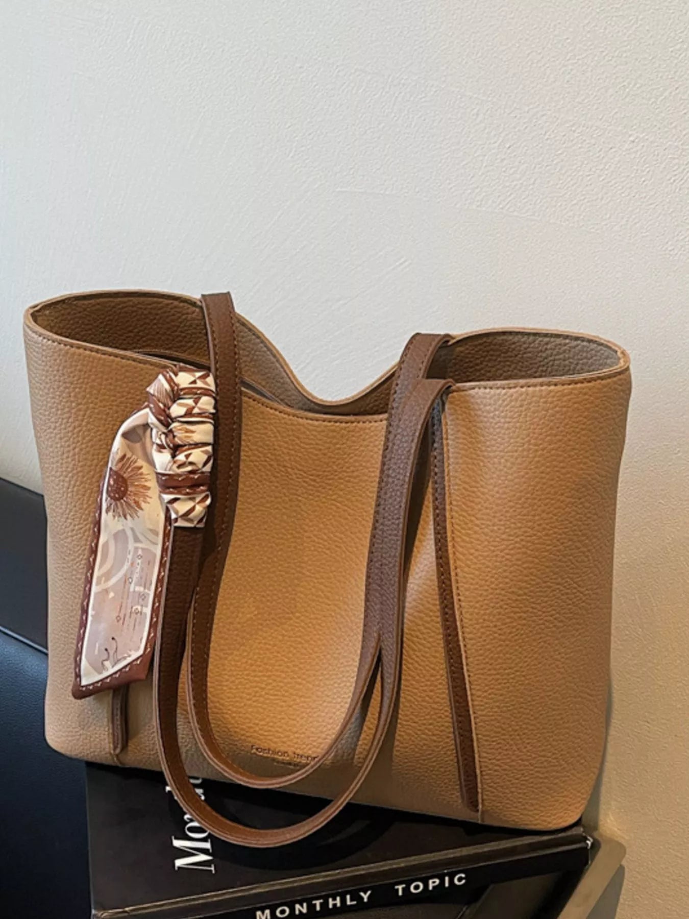 PU Leather Tote Bag for Women