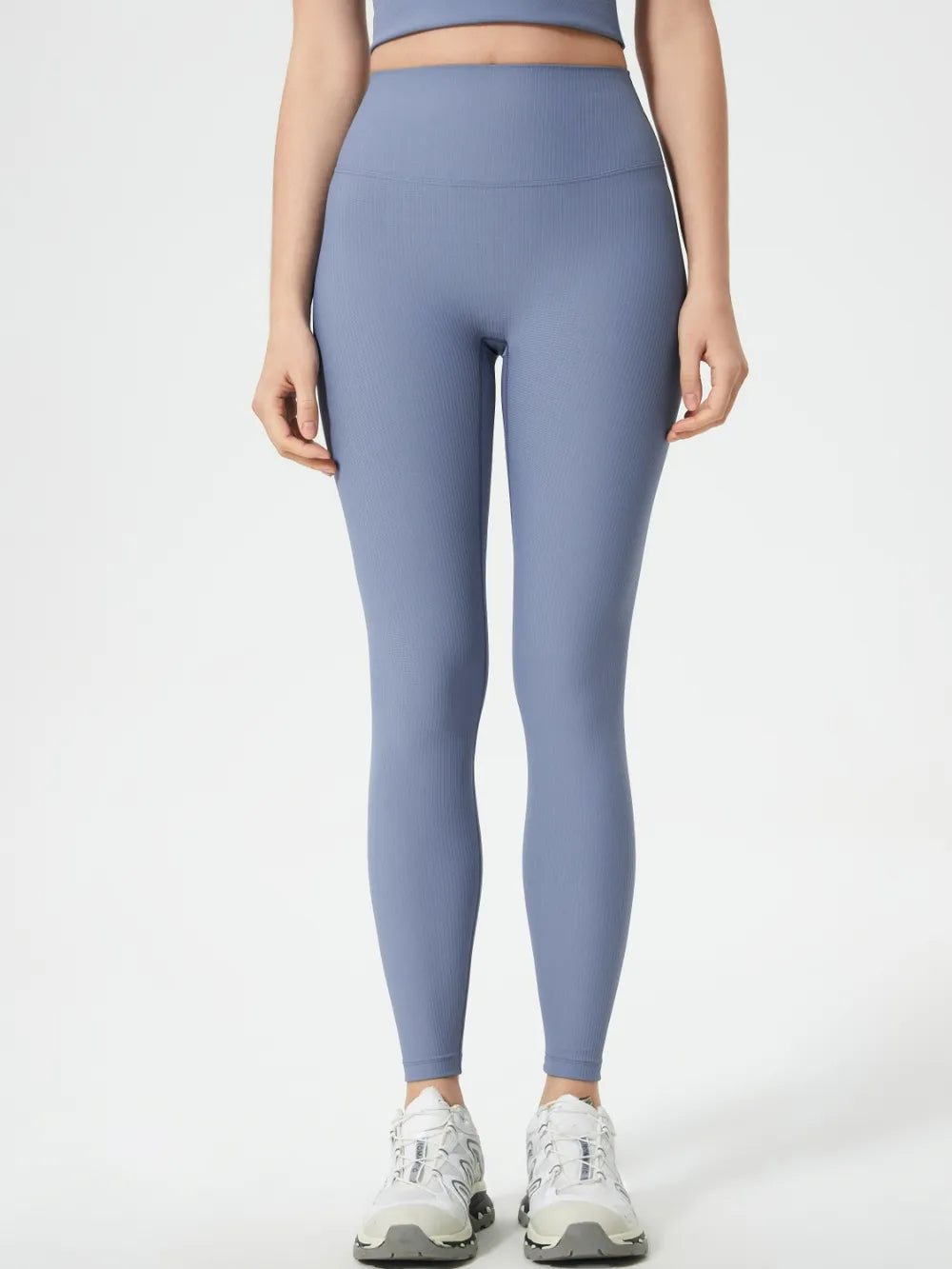 High Waist Active Leggings in Light Blue for Women