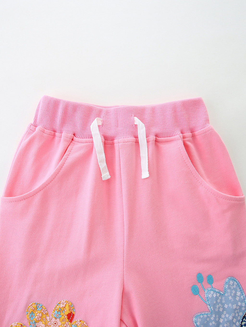 Unicorn Graphic Tee and Shorts Set in Blush Pink for Girls